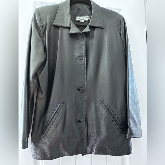 Custom made black leather jacket - Picture 1 of 2